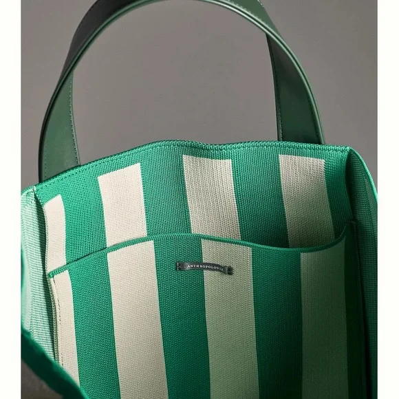 Anthropologie Big Striped Tote Bag (New) - Picture 2 of 3